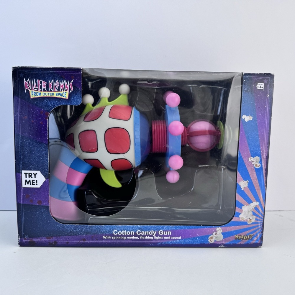 Killer Klowns From Outer Space Cotton Candy Gun Spirit Halloween NIB